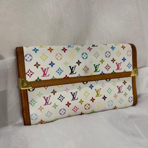 Louis Vuitton White Monogram Multicolor  Wallet - Picture 3 of 7